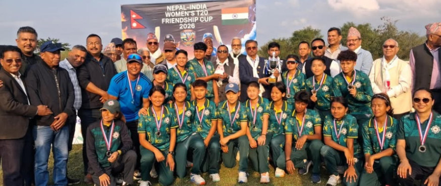 भद्रपुरमा जारी महिला टी–२० क्रिकेट प्रतियोगिताको उपाधि भारतको दून हेरिटेज सिलिगुडीको पोल्टामा