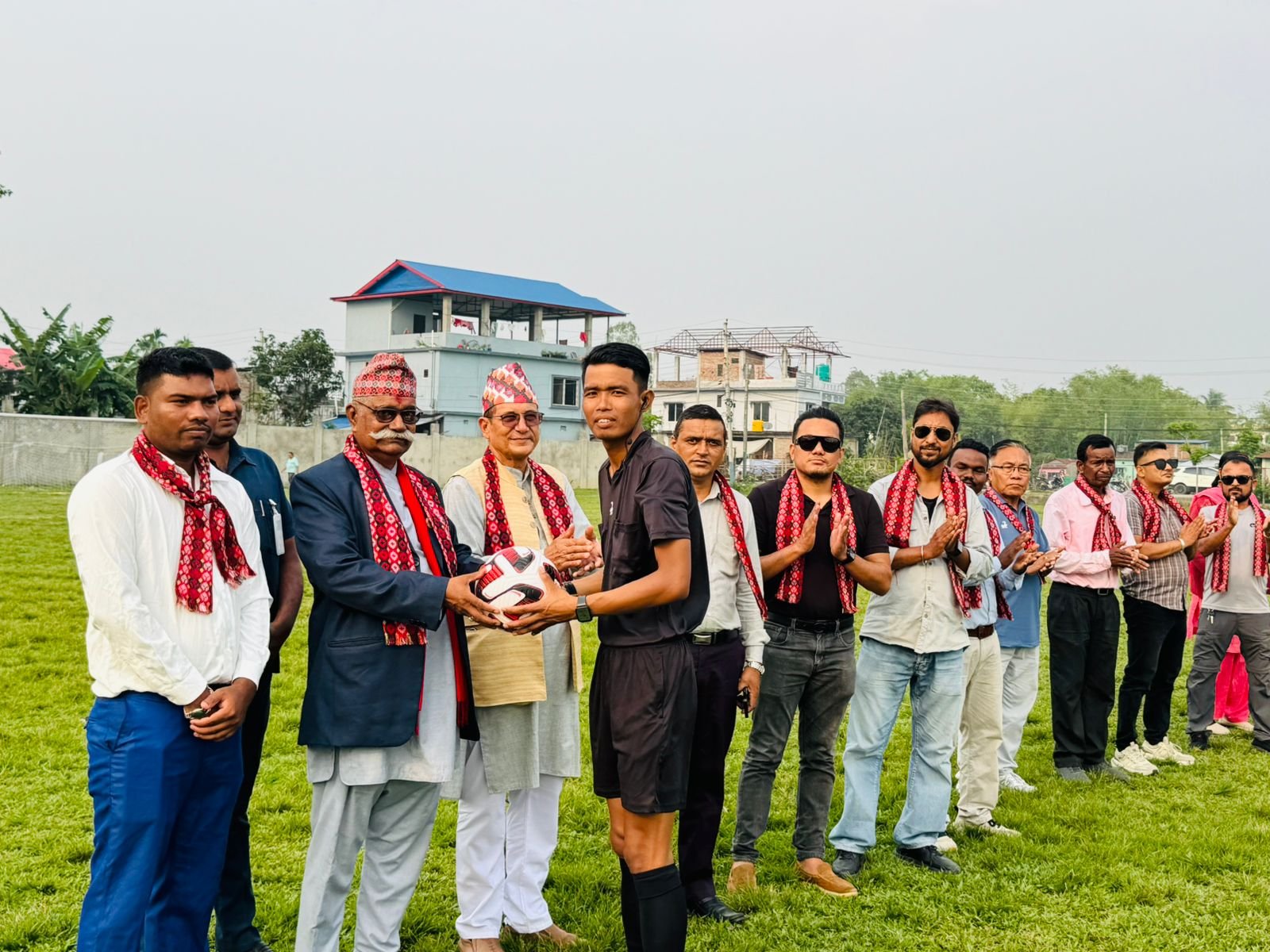 बिर्तामोडमा सन्थाल गोल्डकप सुरु: हात्तीमारा सेमिफाइनलमा प्रवेश